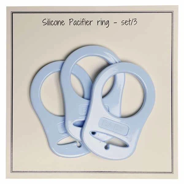 Go Handmade Silikone Suttekæde Adapter 3 stk Ensfarvet